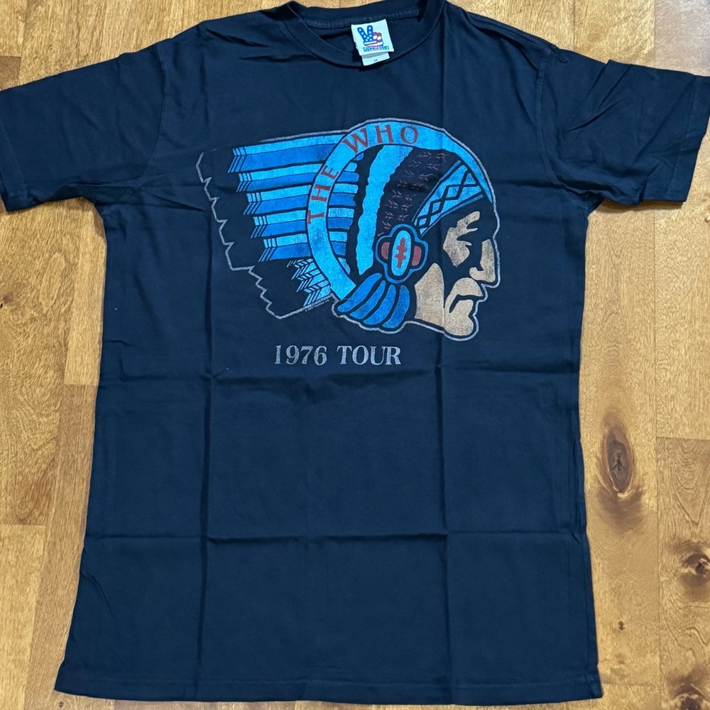 The WHO 1976 PROMO T SHIRT vintage concert tee